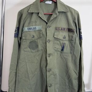 Vintage U.S Air Force Utility Shirt with patches